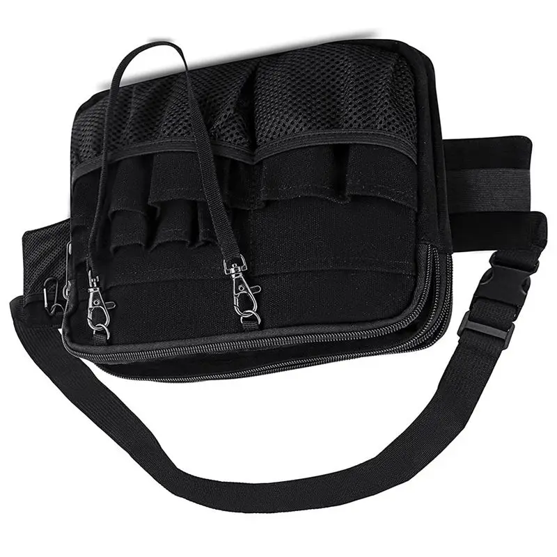 TEXU Nurse Fanny Pack Portable Nursing Fanny Pack For Medical Gear Multi-Compartment Nurse Pouch With Extension Strap