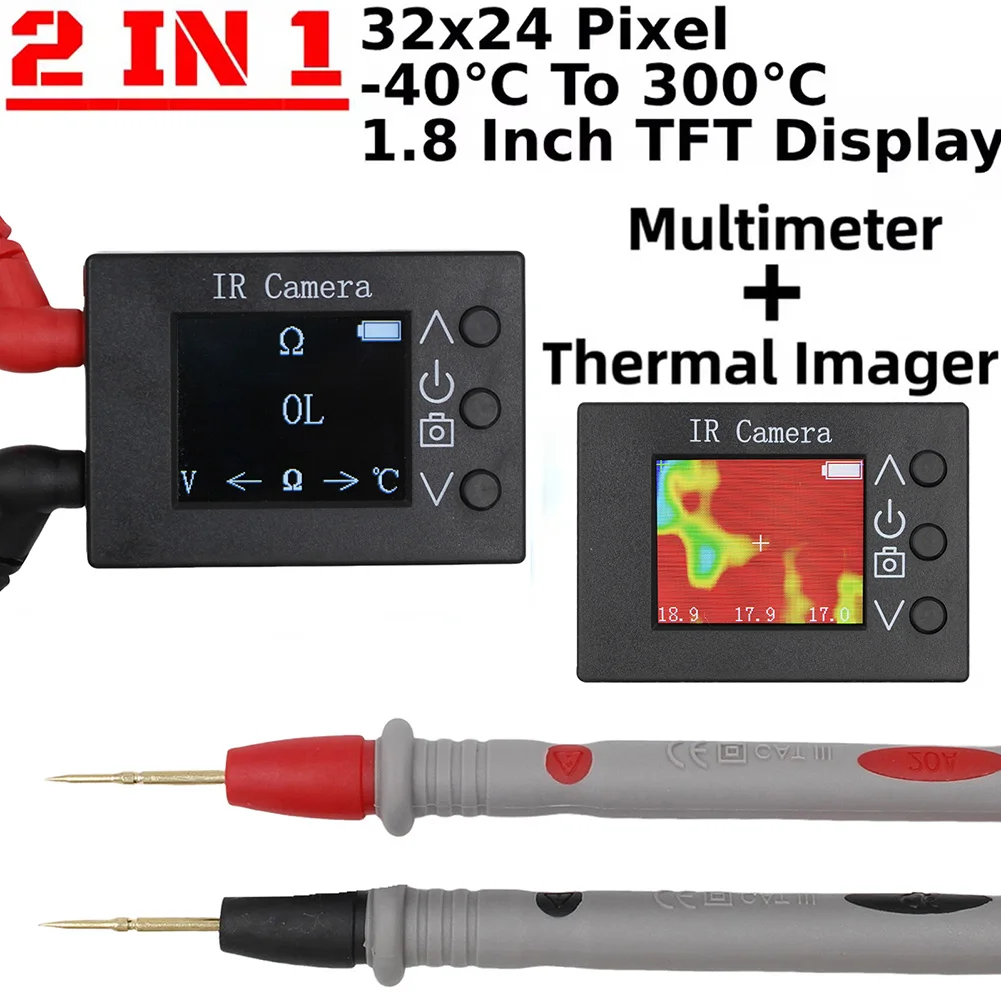 

Thermal Imaging Camera with 1 8 Inch TFT Display and 160x128 Resolution for Non Contact Temperature Measurement