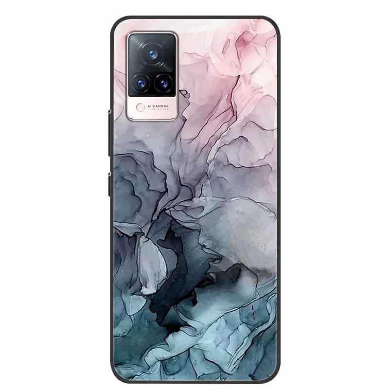 For vivo V21 5G Case New Fashion Marble silicon Soft TPU Back Cover For vivo V21e 4G 5G V21 V 21 Phone Cases vivoV21 v21e Capa