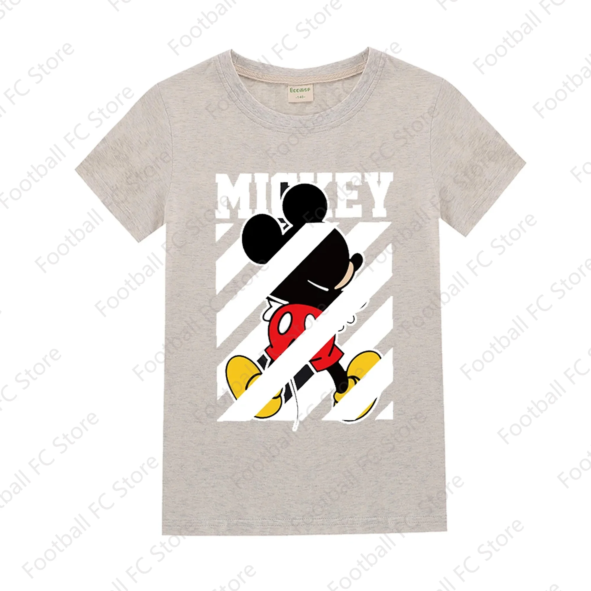 2024 New Arriavl Summer Mickey Mouse Graphic Tee 100% Cotton Cartoon Cute Environmental Protection Material For kid/Adult Tee