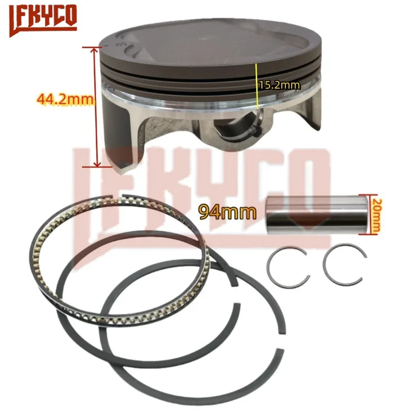 Części silnika 94 mm Duży otwór 434CC Do Suzuki LTZ 400 LTZ400 DRZ400 DRZ 400 Zestaw pierścieni tłokowych cylindra Akcesoria motocyklowe