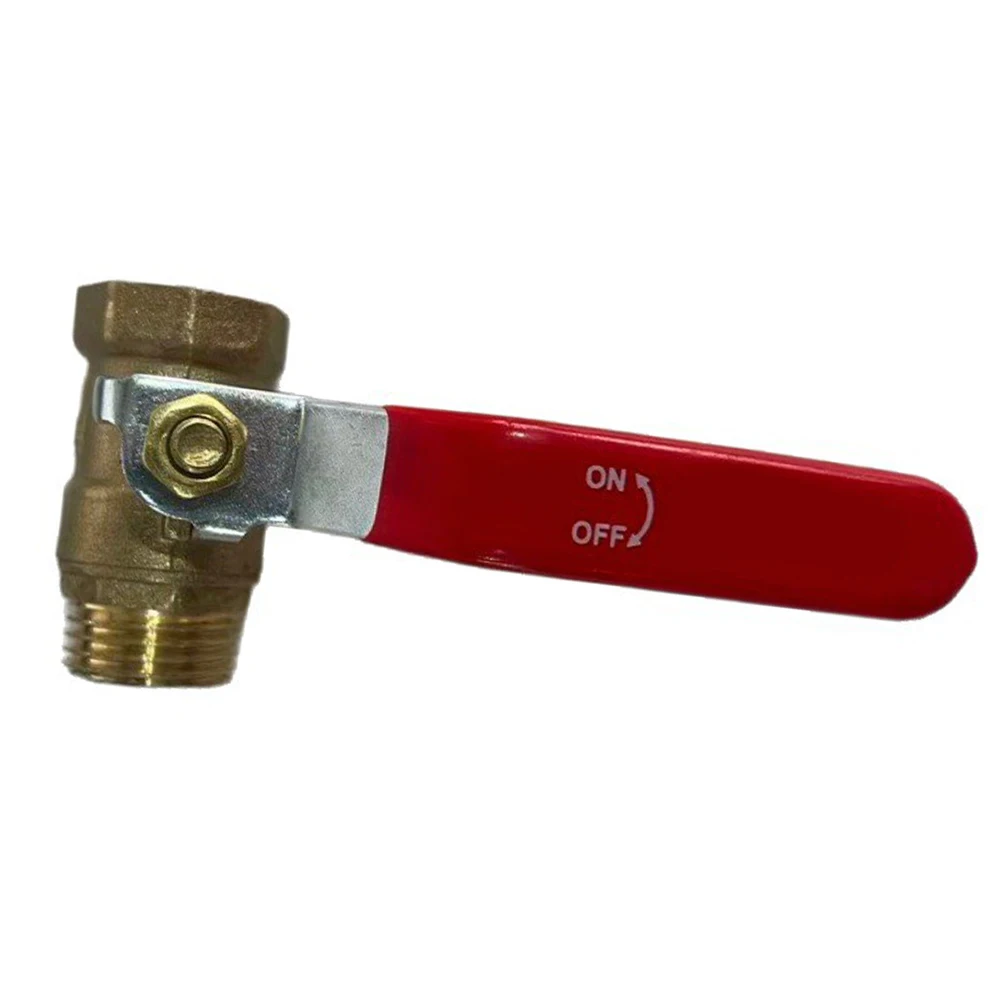 Pneumatic Plumbing Valve for Red Brass Ball Valve Full-bore Design Leak Prevention Solid Brass Construction For Residential