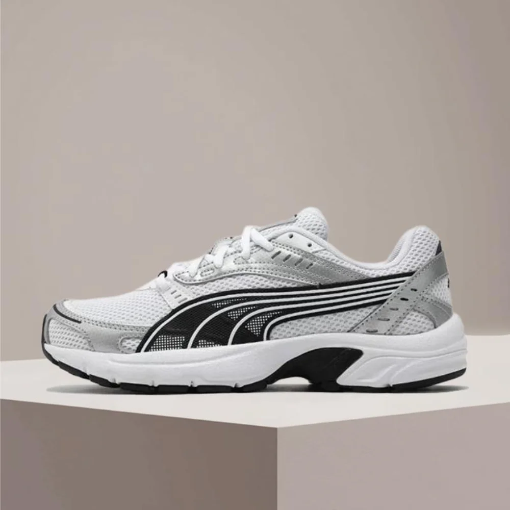 

PUMA Axis: Универсальные, отзывчивые, гибкие, нескользящие, легкие и поддерживающие повседневные кроссовки с низким верхом — серые 368465-25