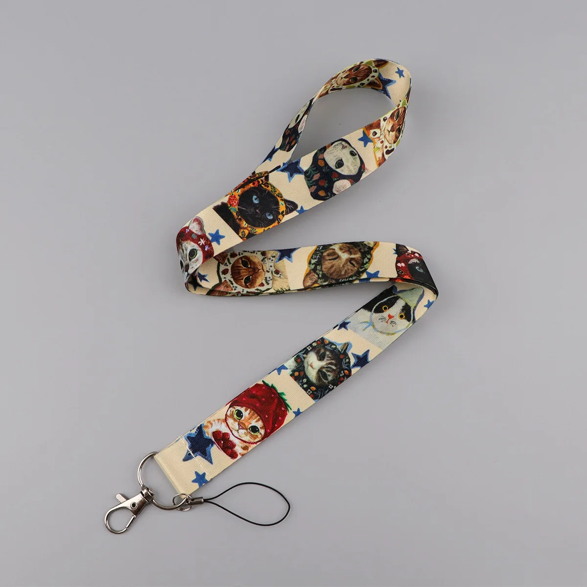Cute Black Cat Lanyard For Keys ID Credit Bank Card Cover Frog Animals Badge Holder Phone Key Lanyard Keychain Accessories Gift - view 5