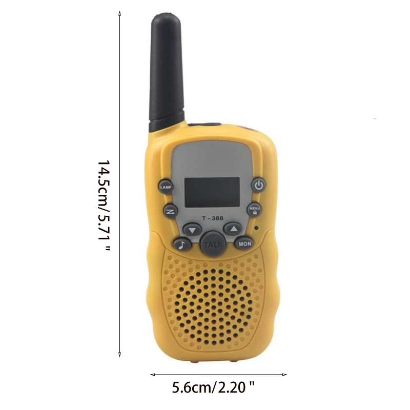 Dropship 2 Buah Radio Dua Arah Mini Walkie Talkie Mainan Walkie Talkie Luar Ruangan untuk 3-12