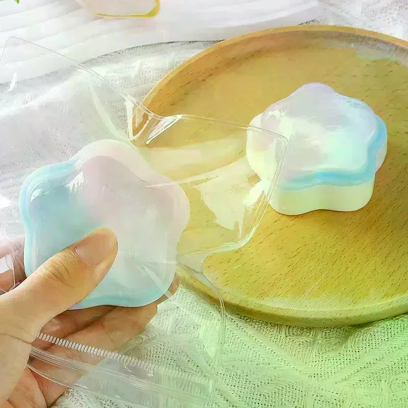 Star Shaped  Fidget Toy Soft Slow Rebound Cute Gradient Color For Stress Relief Home Office Kids Party Favors
