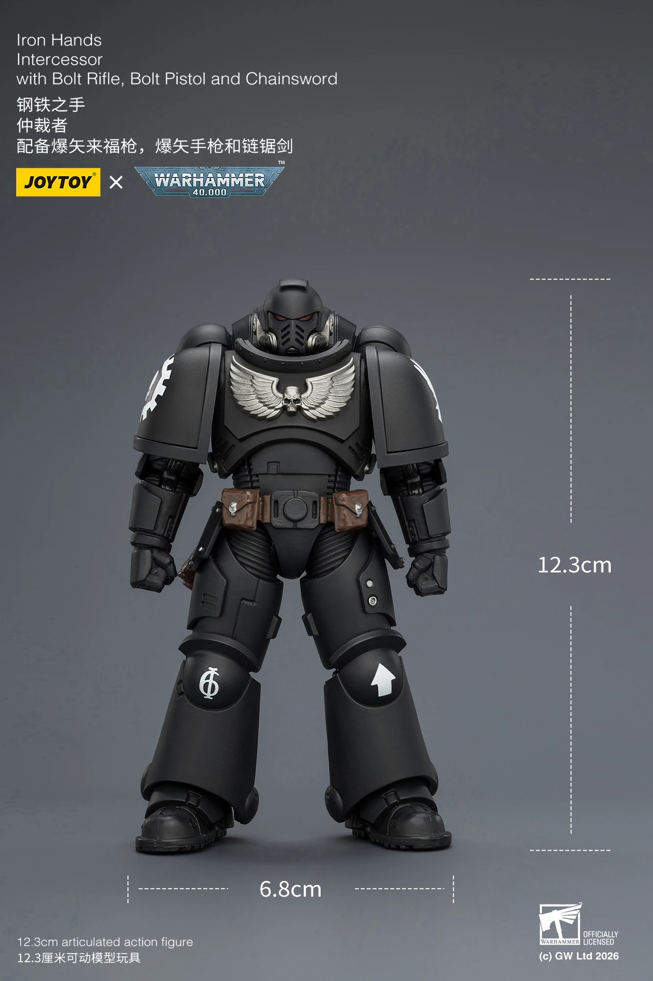 [AUF LAGER] JOYTOY Warhammer 40K 1/18 Actionfigur Intercessor mit Bolzenschrotflinte, Bolzenpistole und Kettenschwert 10 Stück Anime-Modell – Detail 12