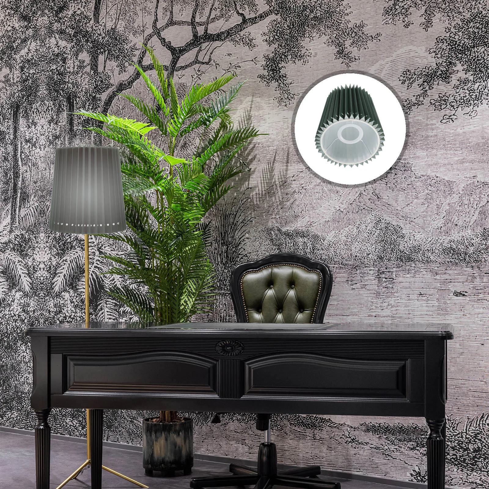 

Pleated Lampshade 1PC PP Metal Small Light Shade for Table Floor Ceiling Lamp Decorative Bedroom Living Room Hotel Study Soft