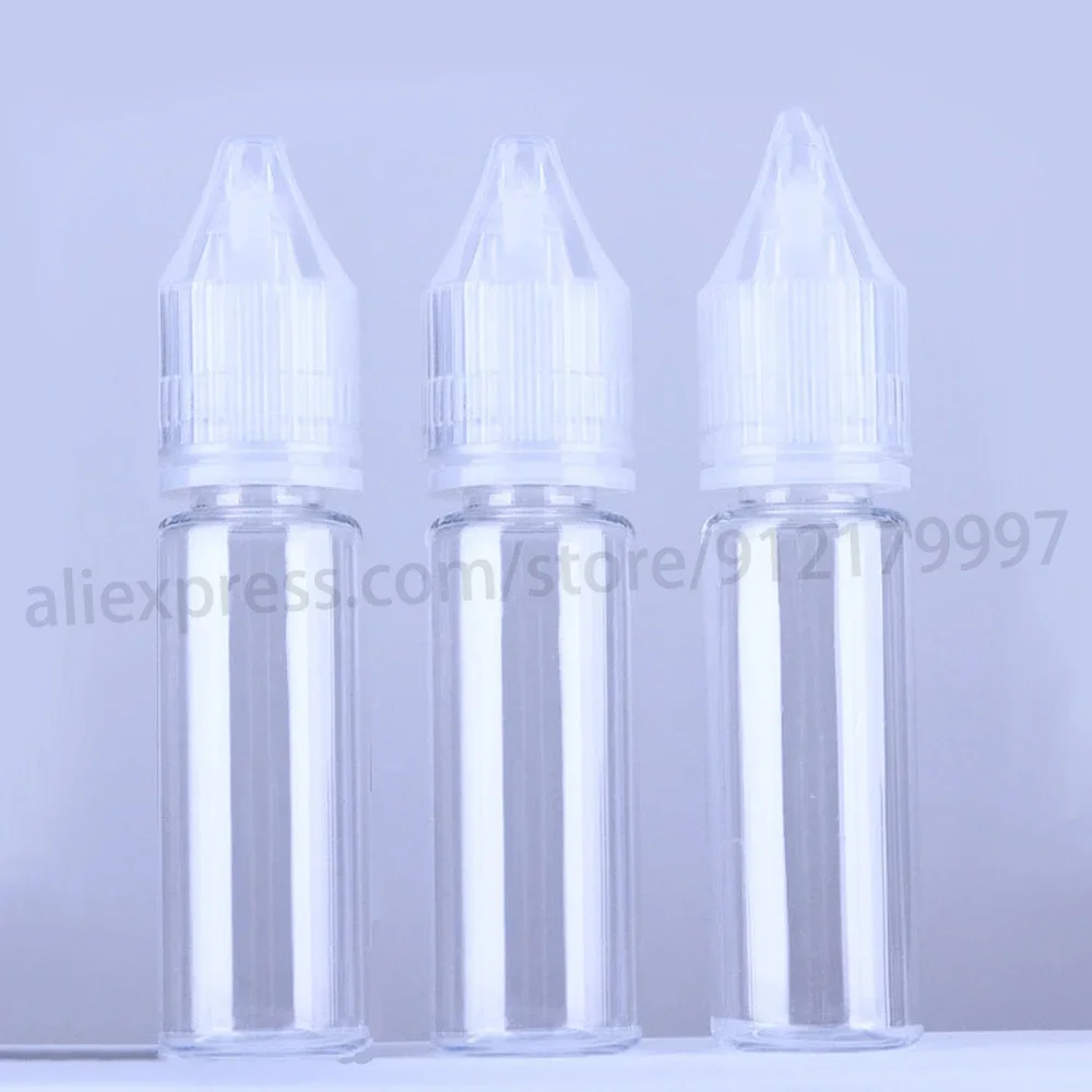 100pcs 15ml Dropper bottle REUSABLE, Child Resistant Cap, Easy Drip Tip Applicator Dropper Bottles with Squeeze Dropper