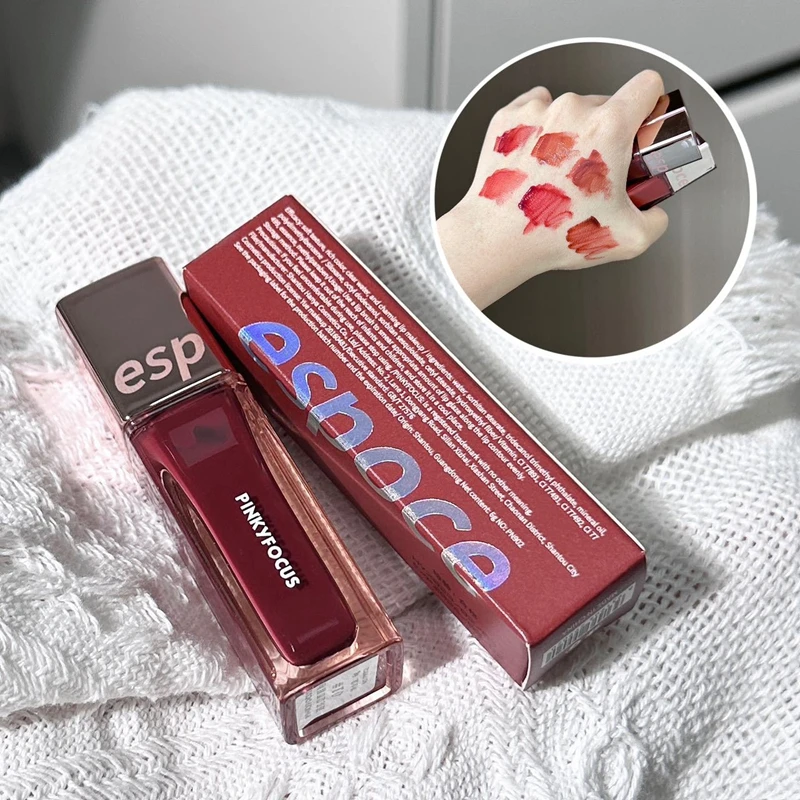 Juice Red Mirror Lip Gloss Clear Moisturizing Hydrating Water Light Glass Jelly Lip Glaze Oil Lipstick Lip Tint Korean Cosmetic