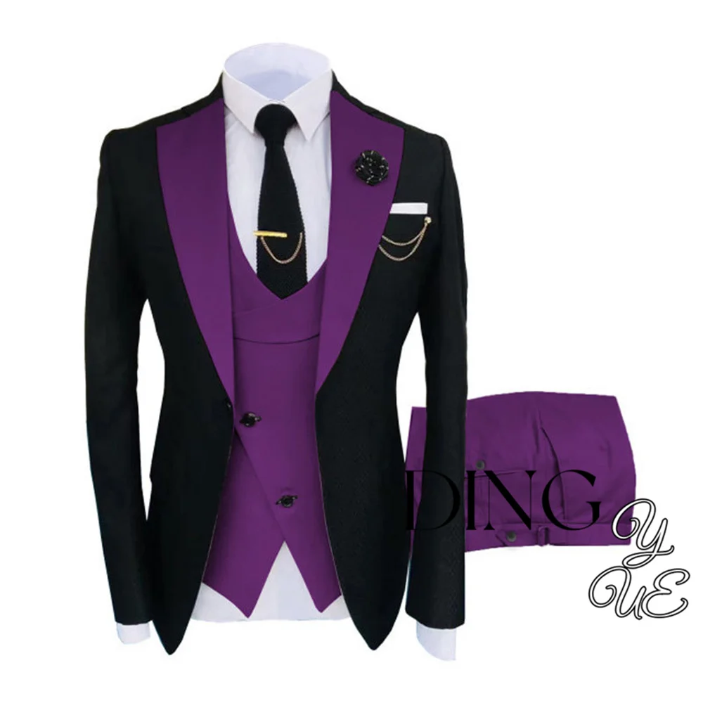 

Classic Burgundy Slim Fit Custom Made Mens Suits 2024 Wedding Suits For Groom Tuxedos 3 Pieces Groomsmen Suits Best Man