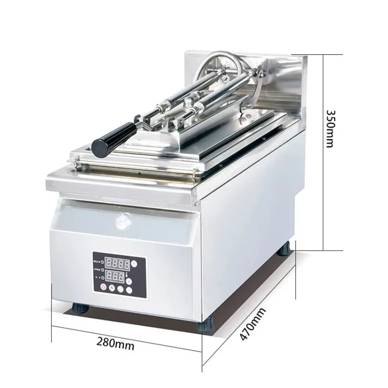 Commercial single pot/double pot electric fried dumpling pot, dumpling barbecue equipment, fried dumpling machine for sale