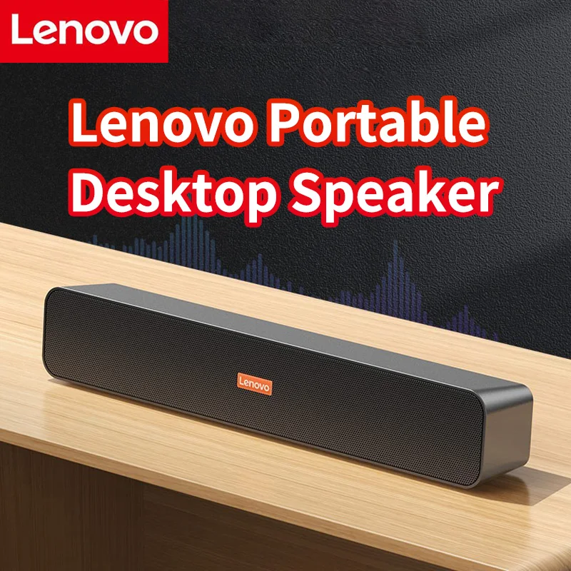 Lenovo Computer Portable Desktop Speaker HiFi Stereo Quality Overweight Subwoofer Payment Amplifier Gift