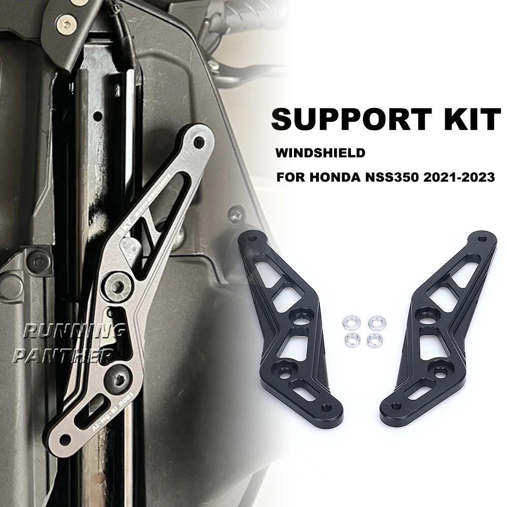 

New For Honda NSS350 NSS 350 2021 2022 2023 Motorcycle Adjustable Windshield Windscreen Support Bracket Holder Kit