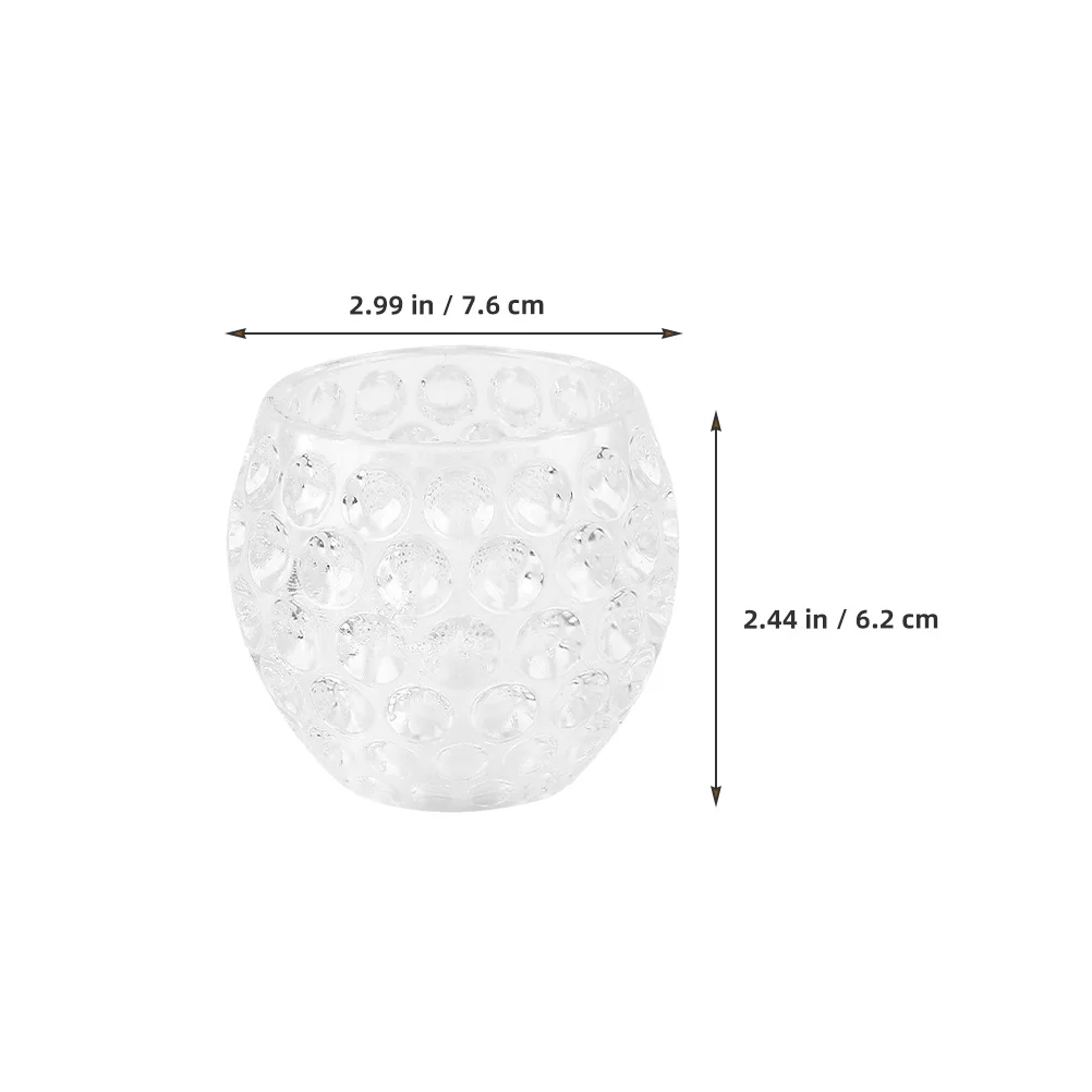 6 قطعة حامل شمع زجاجي شفاف زينة طاولة الزفاف أجواء رومانسية قطع مركزية للمنزل لوازم الحفلات الداخلية