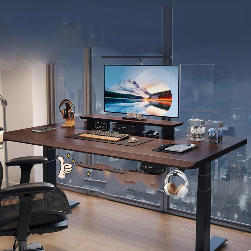 Removable Computer Desk Lift Wooden Seating Auxiliary Space Savers Computer Desks Studies Escritorios Gamer Furniture Home