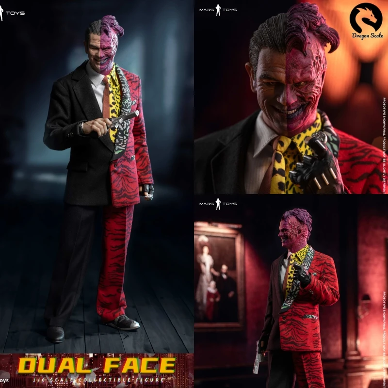 

In Stock Mars Toys MAT024 1/6 Harvey Dual Face Classic Comic Super Villain 12inch Full Set Action Figure Model Toys Gifts