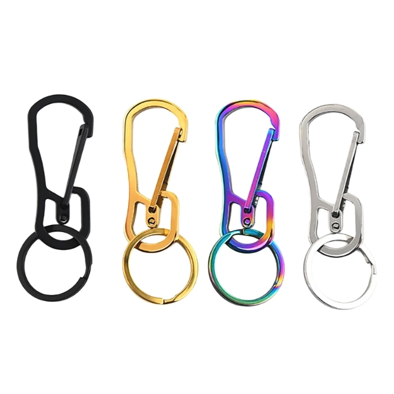 

Stainsless Steels Carabiner Keychains Heavy Dutys Belt Clip Outdoor Keychains Holder Clip Camping Keyring Hangings Buckle