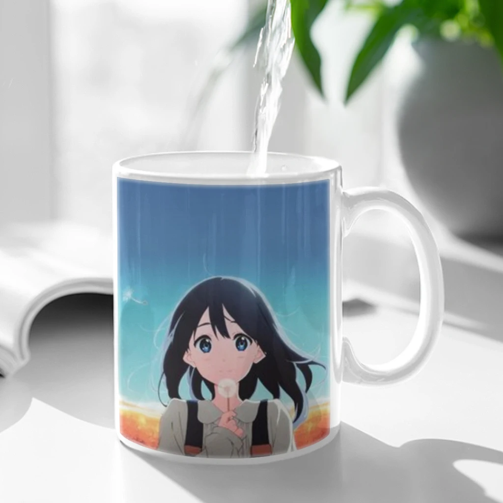 T-Tamako Market Anime Ceramic Mug Cute Coffee Tea Milk Stave Mugs And Cups with Handle Novelty Gifts