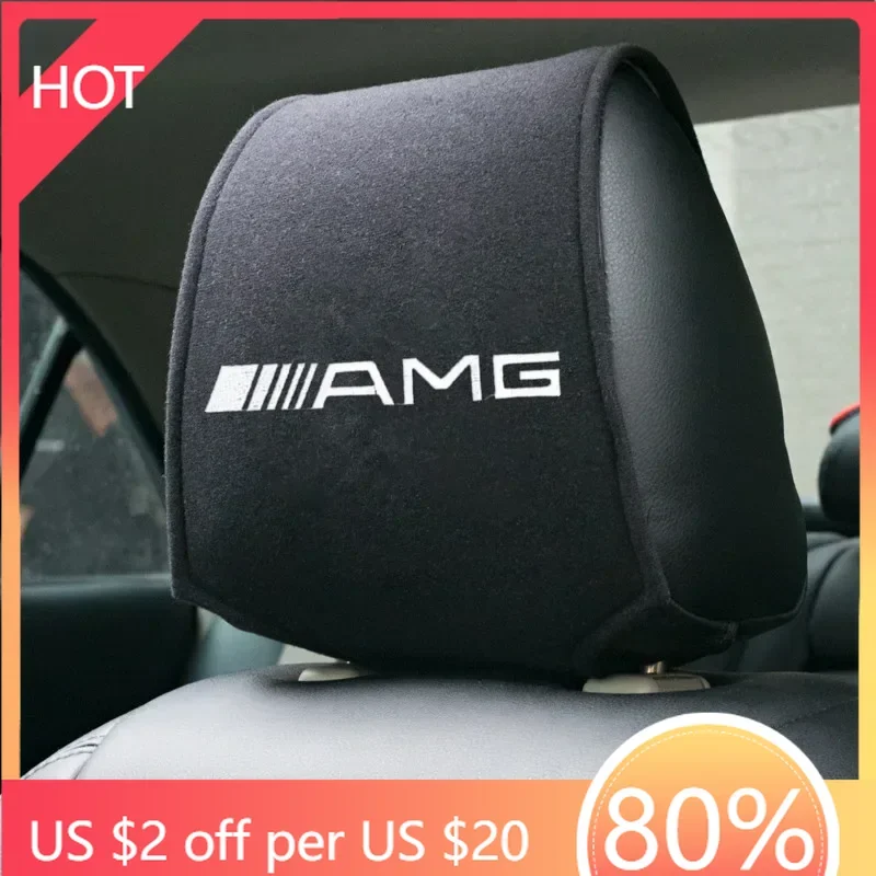 

Автомобильная наклейка, 1 шт., чехол на подголовник автомобиля, подходит для Mercedes Benz W212 W204 W211W168 W213 W205 W169 W176 W177 W210 W108 W124 Accesso