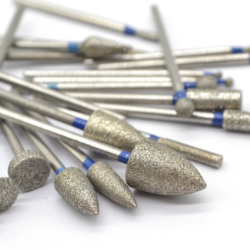 Dental Diamond Grinding Polishing Drills 2.35mm HP Sintered Diamond Burs Dentistry Cutting Drills Lab Material