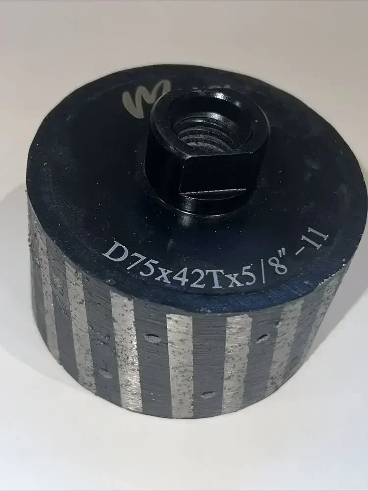 수지 충전 제로 공차 그라인딩 휠, 3 인치, D75x42Tx5/8 인치-11
