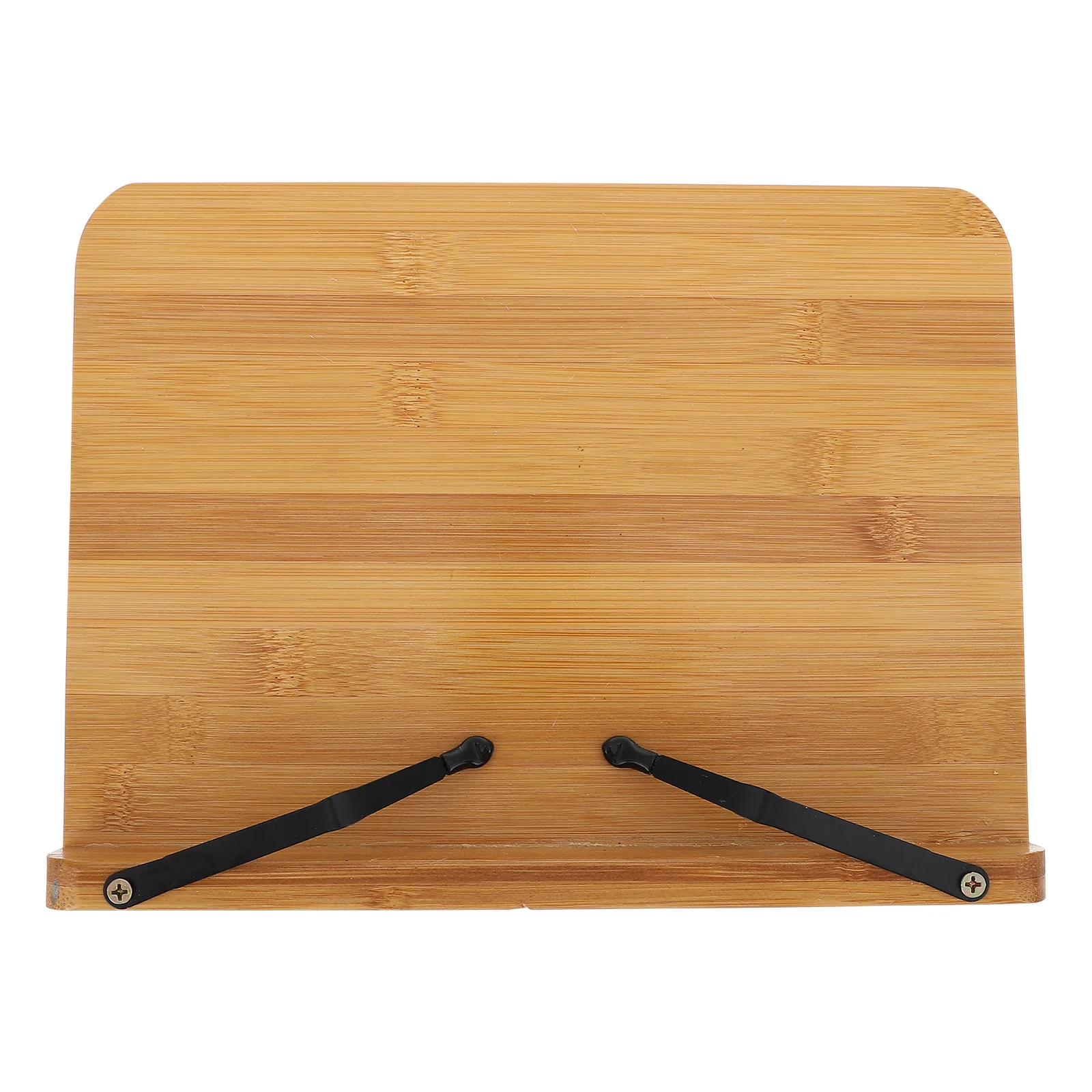 حامل القراءة رف الكتب المكتبي من الخيزران للكتب والكمبيوتر المحمول رف تخزين بسيط للمنزل والمكتب ورف القراءة متعدد الوظائف #4