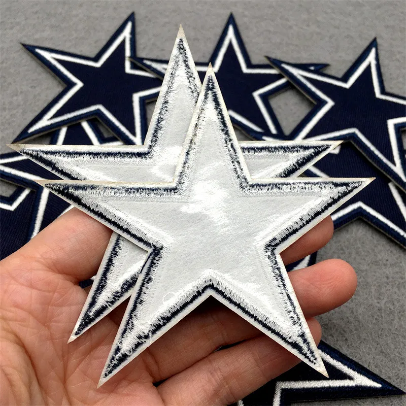 10 pcs/lot Navy Stars Embroidered Patches on Clothes Stickers Appliues for Clothing Iron on Patches Sewing Badge Stripes