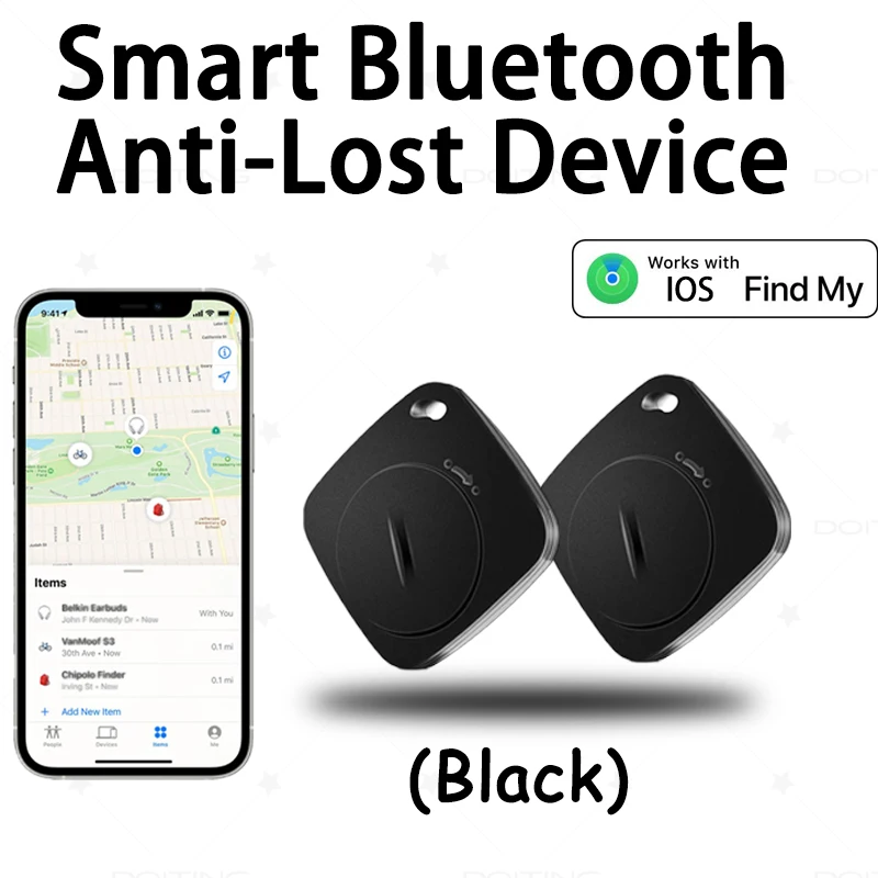 Багажная Бирка Smart Label С Bluetooth-трекером, Совместимая С Apple Find My Ios, Локацией Ключей, Рюкзаком-бумажником — 2 Шт.