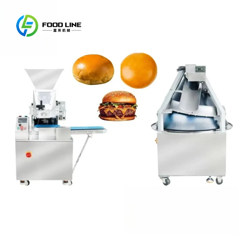 Customized Burger Bun & Bread Production Line Machine High Productivity Electric Bakery Equipment for Wheat Dough, Flour Egg
