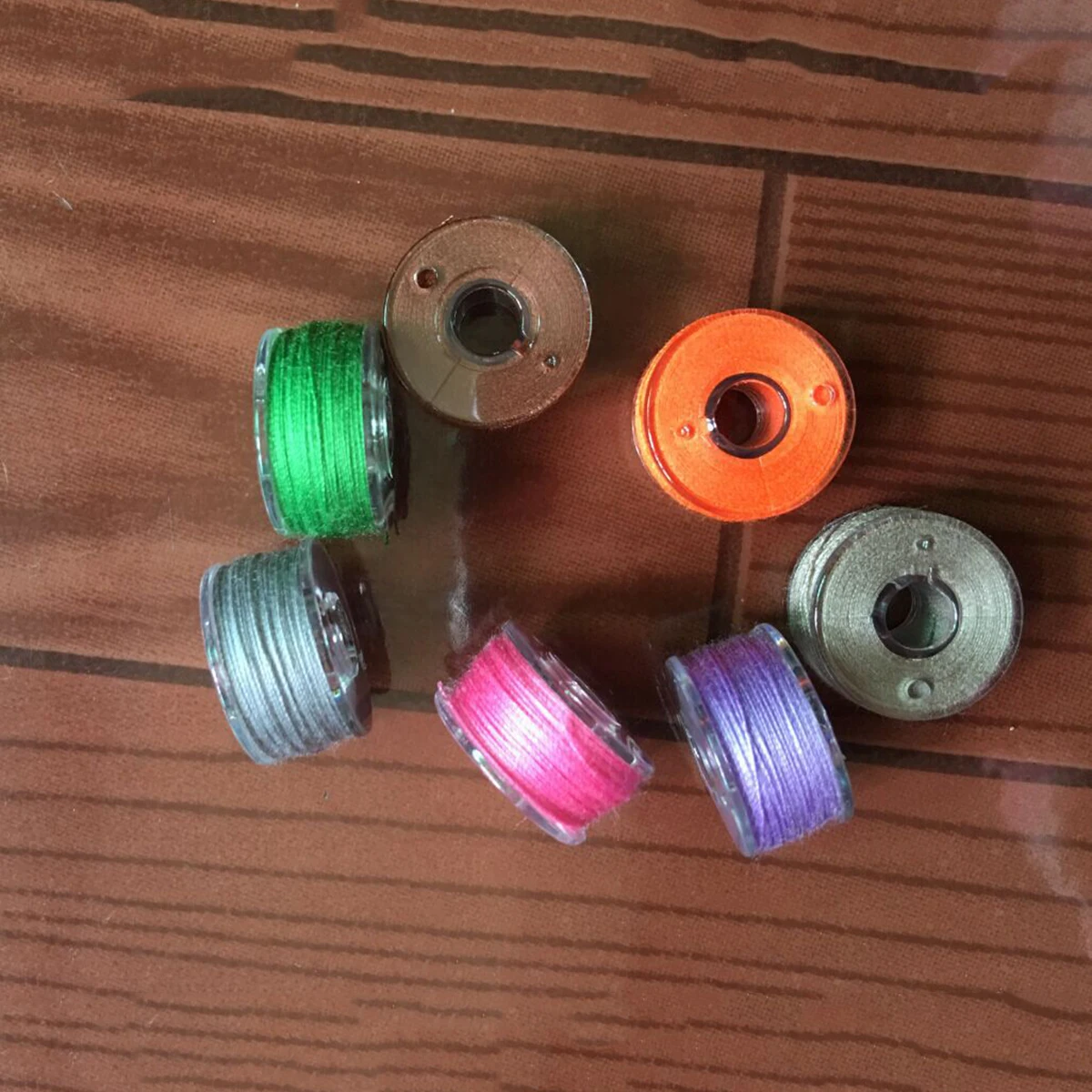 

25 Pcs Transparent Bobbin Sewing Thread Box Machine Boxes Case Foldable Organizer Bobbins Assortment