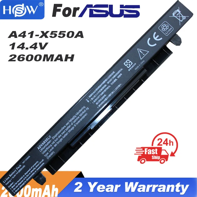 

A41-x550a laptop battery for ASUS x550 asus x550c x450 x550cc R409 r510c x550l A450CC A550LA F550 F552 K450 K550