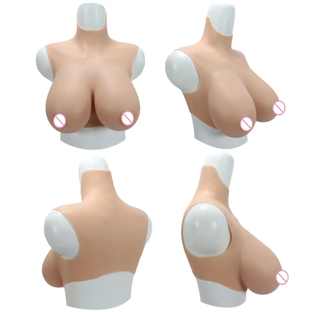 Professional Silicone Breast Forms Fake Boobs for Crossdressing & Drag Queens Realistic Feeling  Natural Shape Enhancer C-H Cup