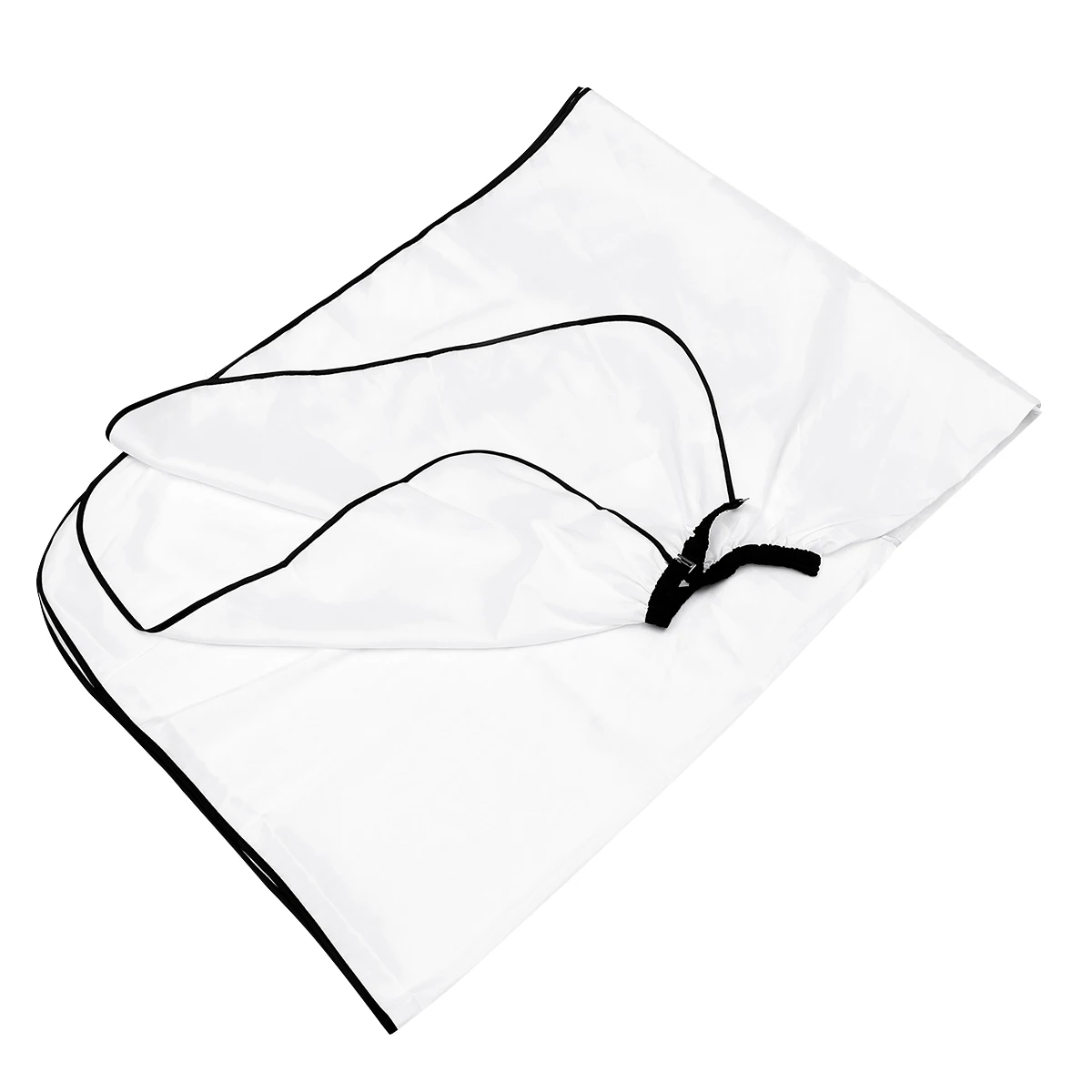 

Salon Apron Hairdressing Cape White Lightweight Durable Haircut Hair Styling Apron Transparent Window Home Barber Shop