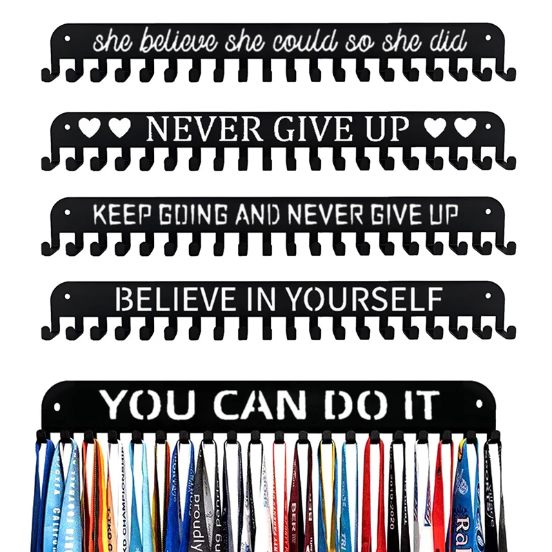 ميدالية معدنية رف شاشة الحائط شماعات المنظم سعة كبيرة جائزة حامل سباق كرة القدم الرياضة الكاراتيه ديكور المنزل #1