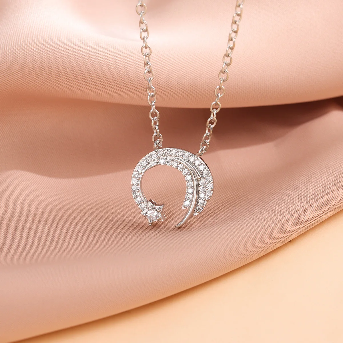 Uini-Tail nuovo originale 925 argento tibetano slip falling meteor collana micro-intarsiata Meteor Garden fashion trend jewelry XL090