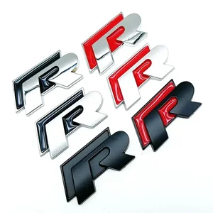 Metall -Kargree -Emblem, Heck -Stamm -Emblem -Aufkleber für Volkswagen VW Rline Polo Golf Jetta Beetle CC Bora Tiguan Touran Passat 12 Hauptverkaufsfusca R -Linie - №5