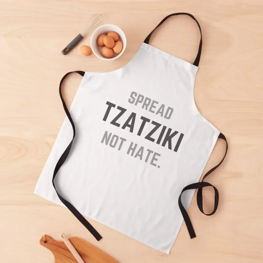 Spread Tzatziki not Hate Apron christmas Kitchen Supplies Apron