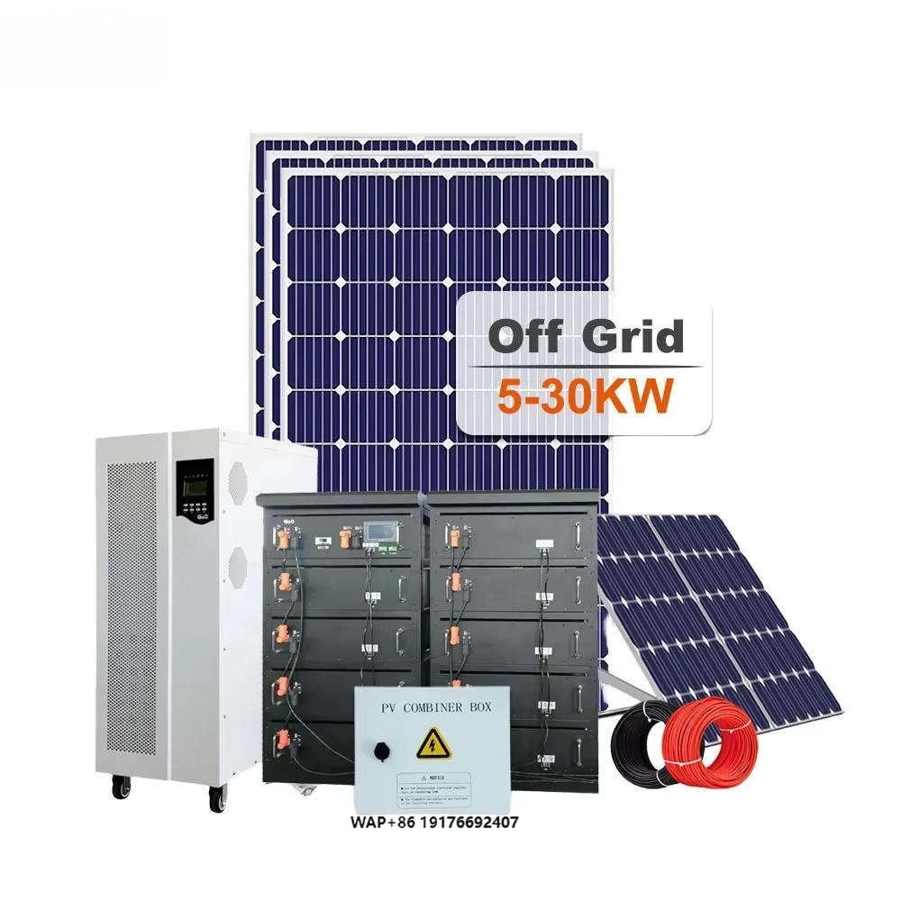 Complete Home Use Hybrid Off-Grid Solar Power System Kit: 5Kw/10Kw/30Kw/50Kw Solar Panels