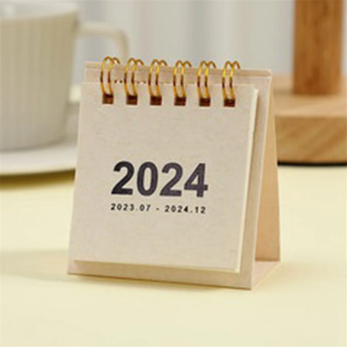 Mini calendarios de escritorio de 4 piezas, de enero 2024 a diciembre 2024, calendario de bolsillo