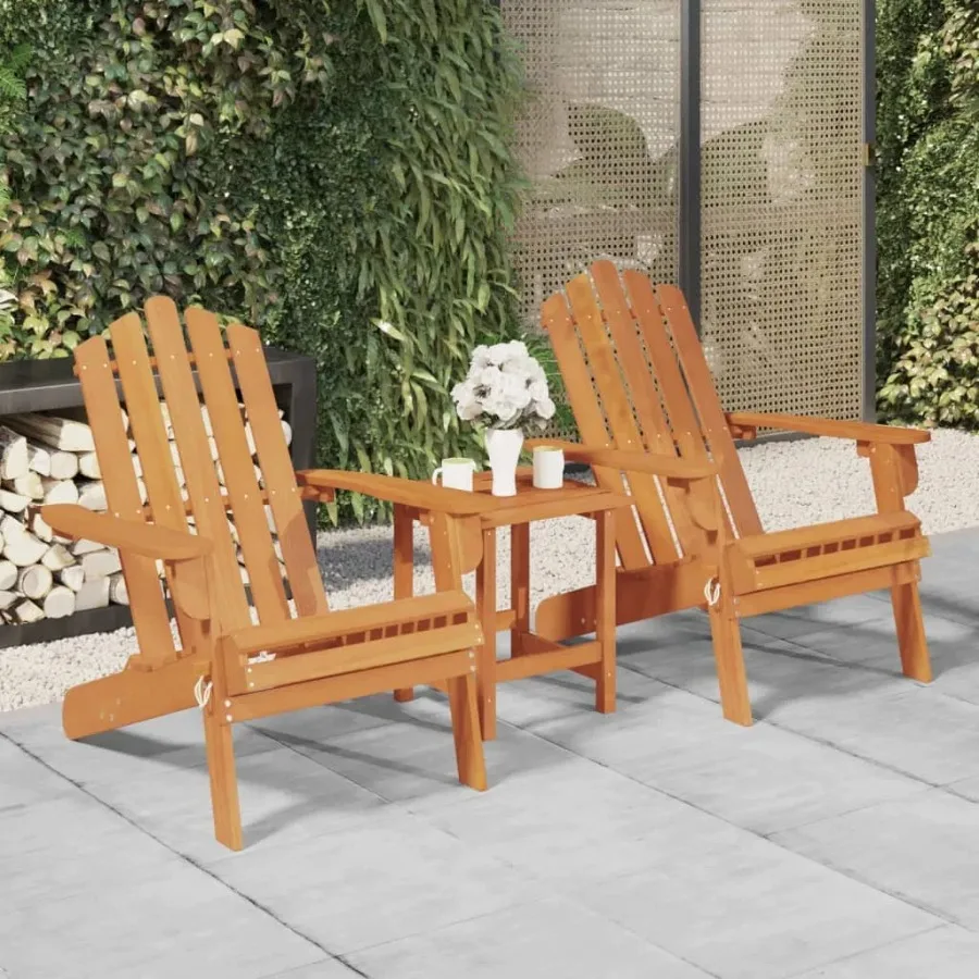 

Patio Adirondack Chairs 2 pcs Solid Wood Acacia