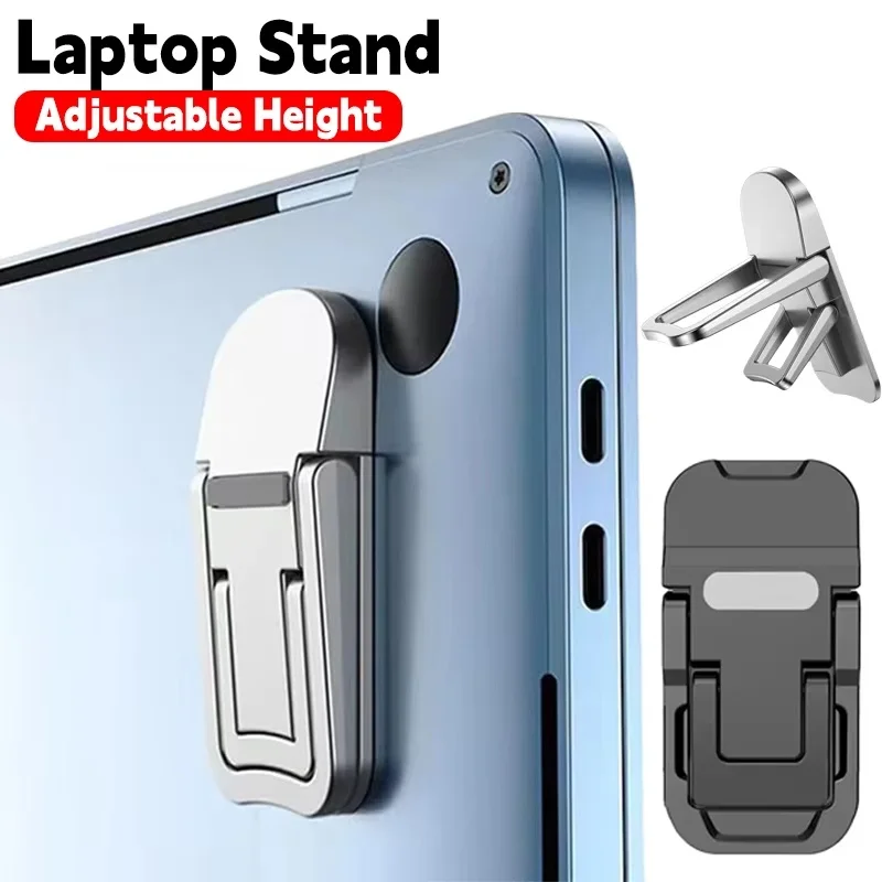 Soporte Invisible para Portátil, Ajustable, Plegable, Ultrafino, Mini Patas, Soporte de Refrigeración Retráctil, Soporte Invisible para Notebook