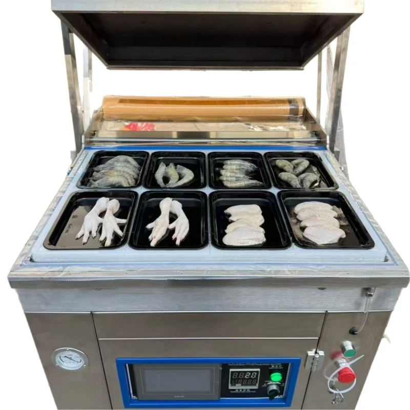 

Large automatic vacuum body packaging machine Meat and seafood packaging machine