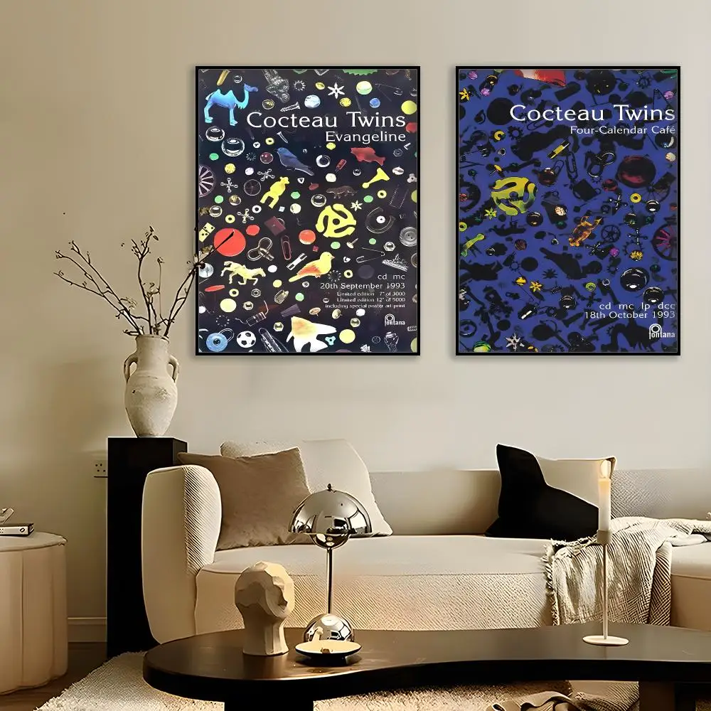 Music Dream Pop Cocteau Twins Poster Modern Minimalism Aesthetic Art Prints Bedroom Kitchen Home Decor Art Poster Gifts