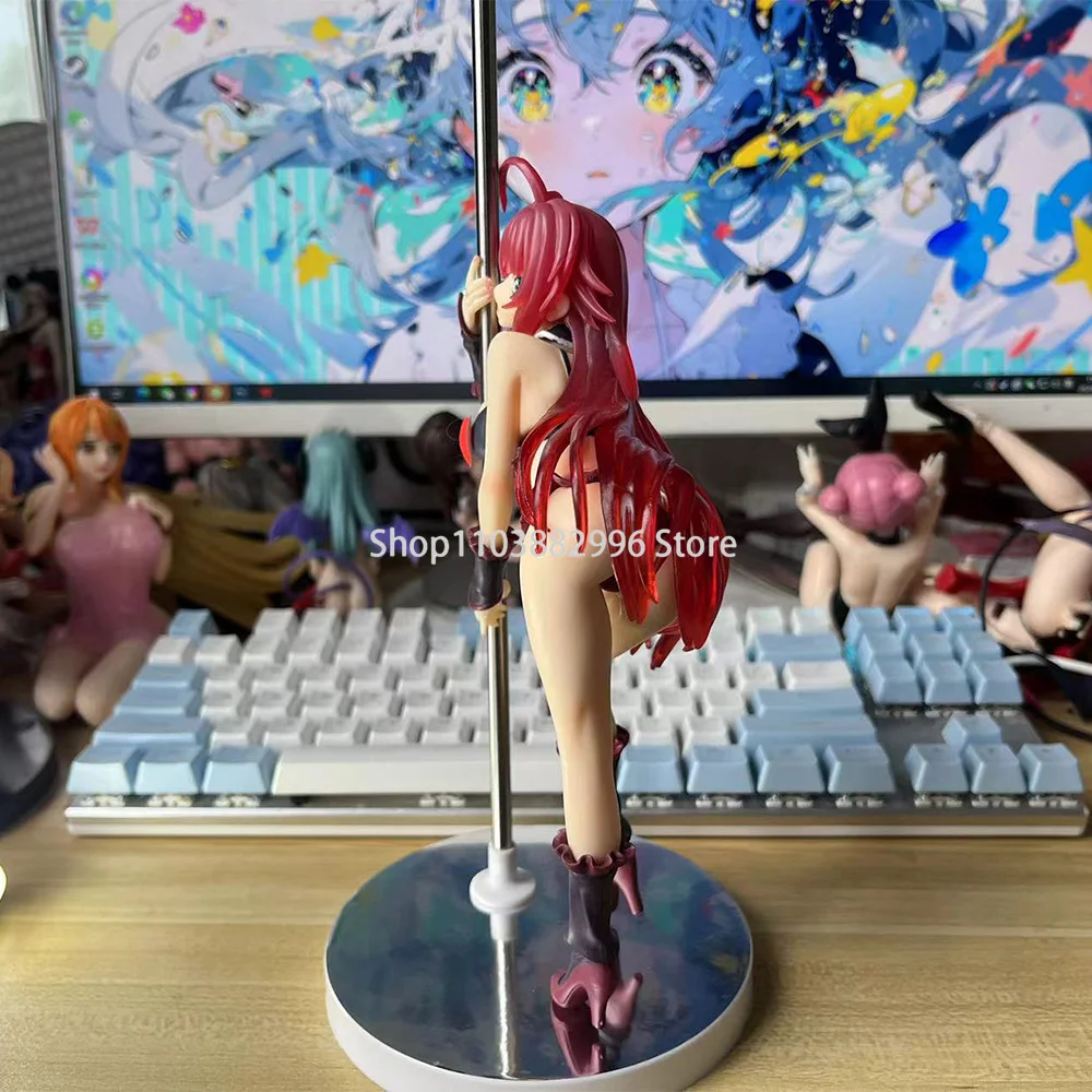 21cm High School DxD Anime Girl Figures Rias Gremory Pole Dance Ver. Action Figure Adult Collection Model Toy