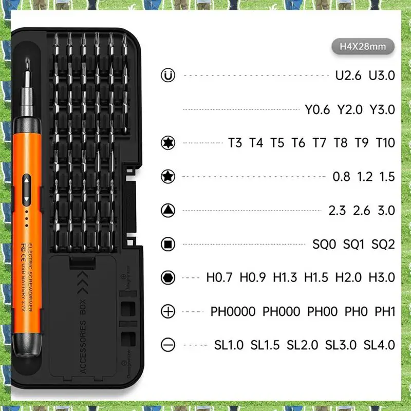 

FTS Electric Screwdriver Set Precision Power Tool Kit Rechargeable Wireless Mini Small Bits For Mobile Cell Computer