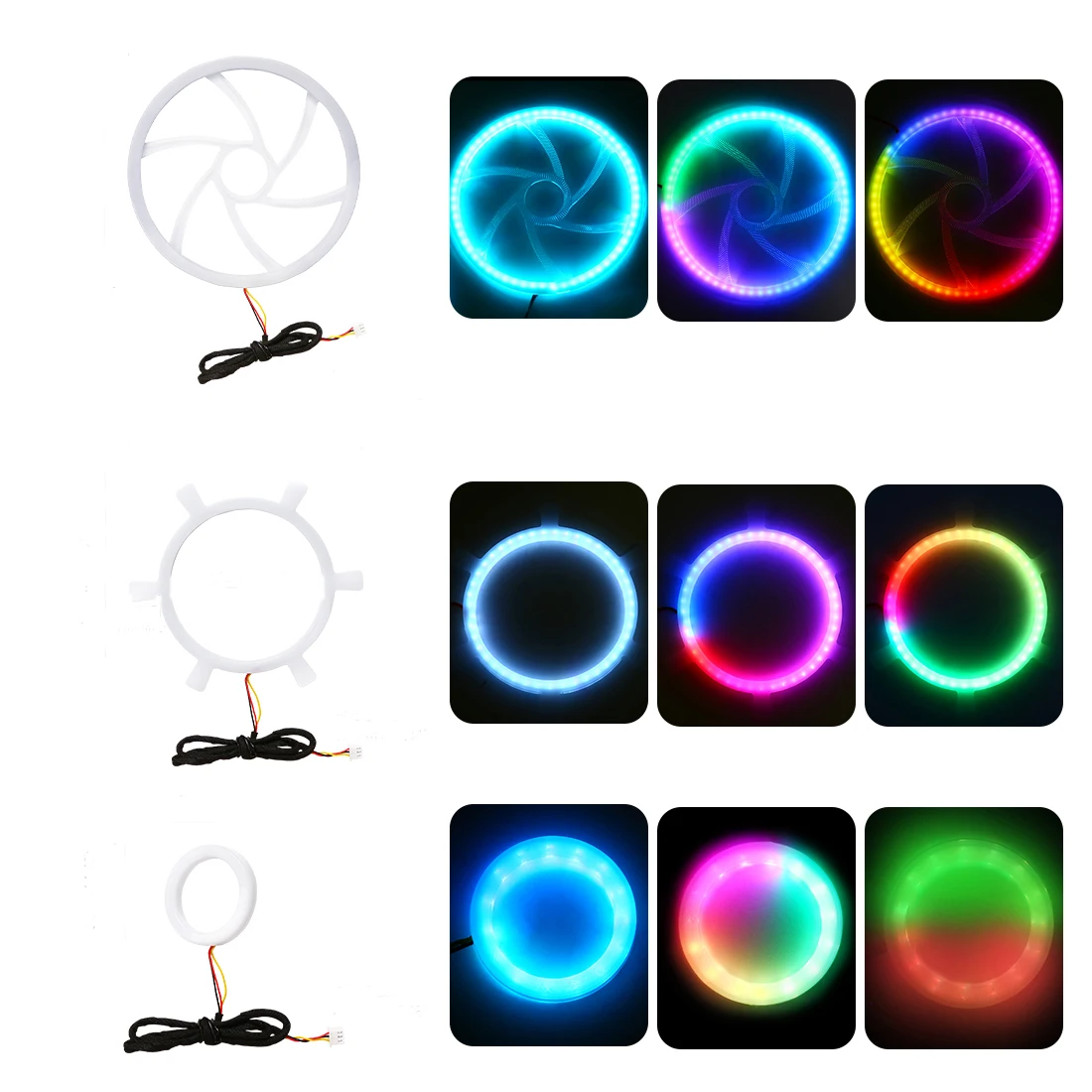Symphony RGB Car Ambient Horn Light Tweeter LED Audio Hood 64 kolory Dekoracja wnętrz Lampy atmosferyczne Sterowanie APP Akcesoria — 2