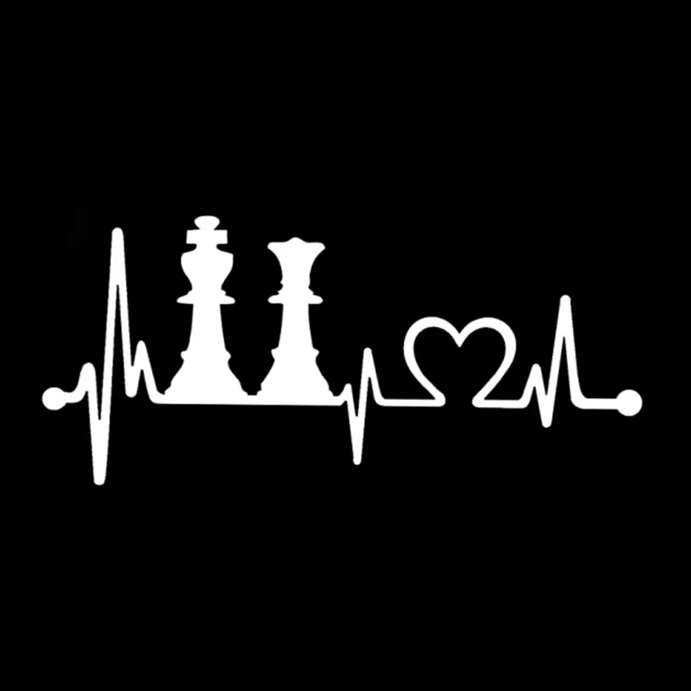 Chess Board Game Vinyl Decal, Strategy Sticker for Cars Motorcycles SUV Truck Van Laptop, Waterproof Auto Exterior Decor