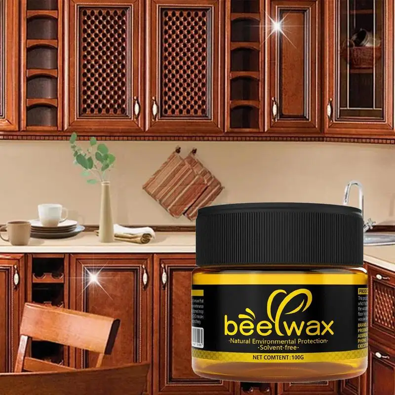 Bees Wax Furniture Polish And Cleaner Wood Seasoning Beewax For Furniture 100g Beewax Wooden Floor Cleaning Maintenance Polished