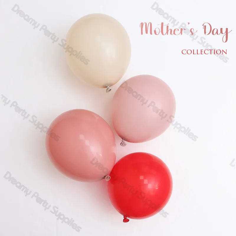 Mother's Day Balloons Garland Set Blush Pink Sand White Ballon Arch Mom's Birthday Girl Baby Shower Wedding Decorations Supplies